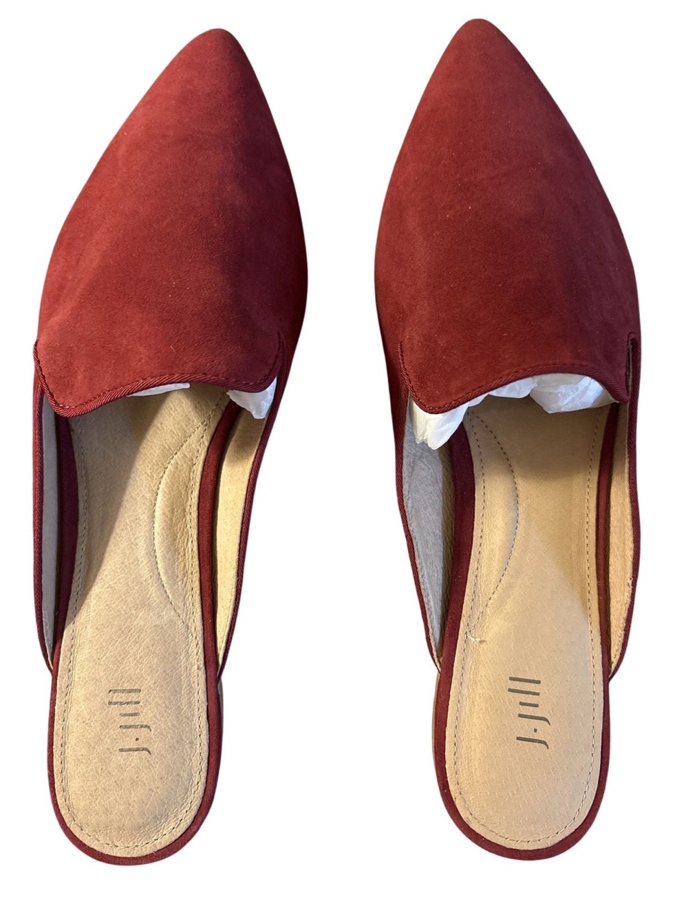 J. Jill Cranberry Pointed Toe Mules